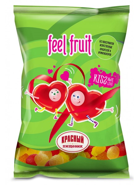 Мармелад фас. Жев. Кислые сердечки Feel Fruit пак.75гр Кр.Пищевик